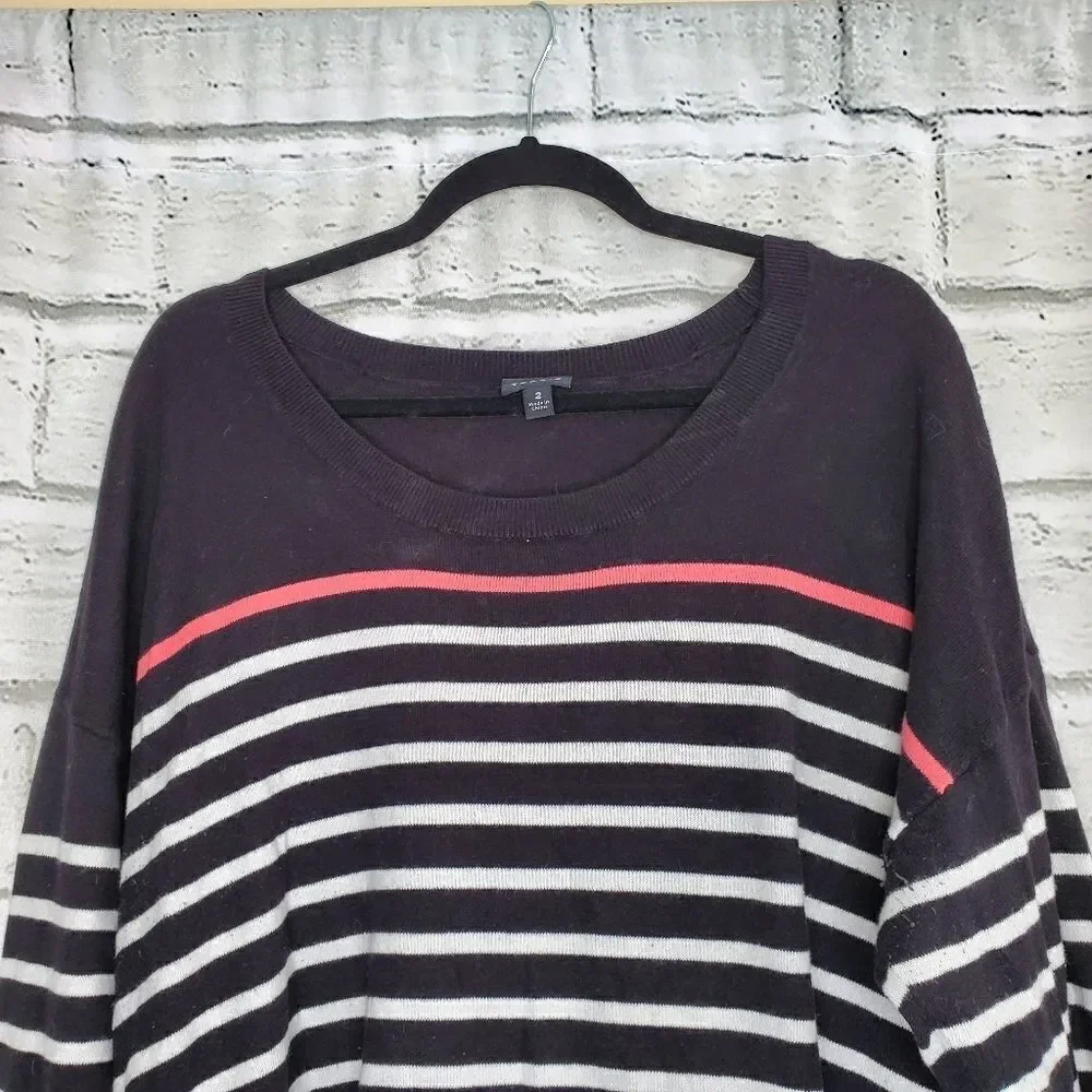 Torrid striped black sweater size 2 XXL cotton